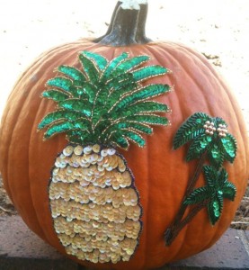 Sequin pumpkin